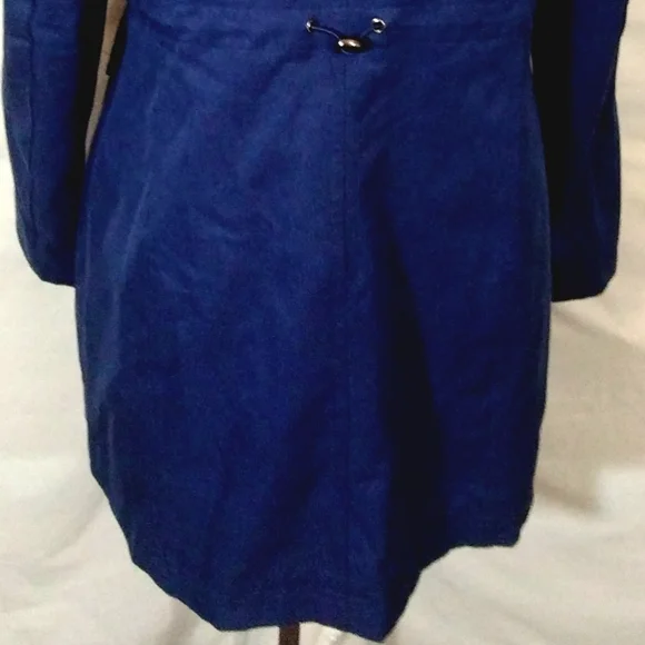 Kristen Blake Winter Jacket Blue Hooded, ZipUp Snaps, Pockets, Insulated Lined,M - Picture 16 of 16